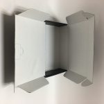 Black mailer box white inside